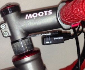 Fourier's Alloy Di2 Junction Box Mount on Bike