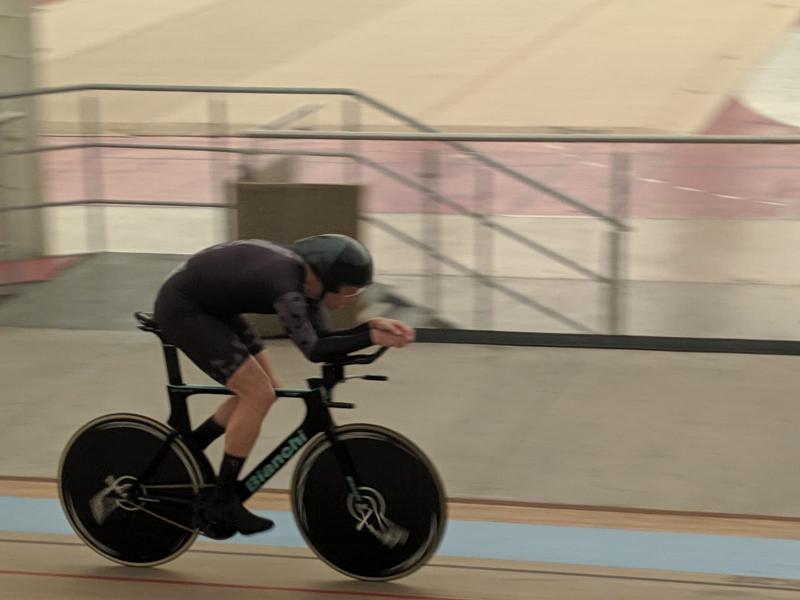 Dean Works with Gert Fouche in Masters Hour Record Attempt
