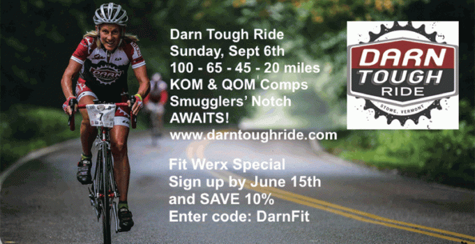 Darn Tough Ride – Stowe, VT.  Special Savings for Fit Werx Clients.